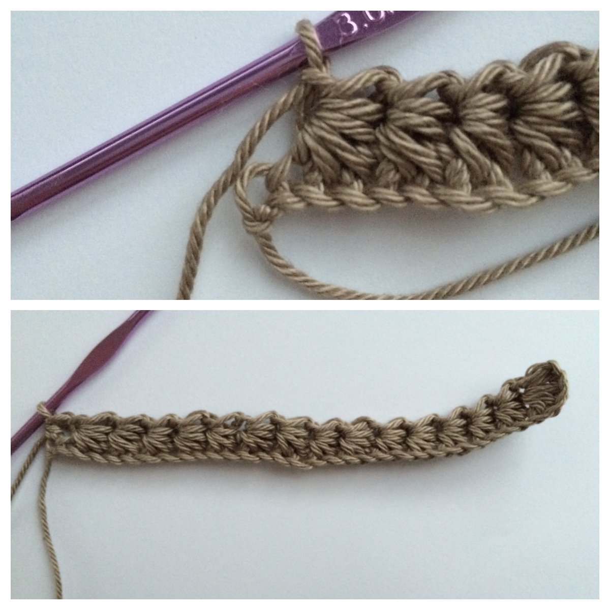 Blog-Inhaltsbild für 'Taschen- Set im Sternchenmuster, kostenlose Häkelanleitung'